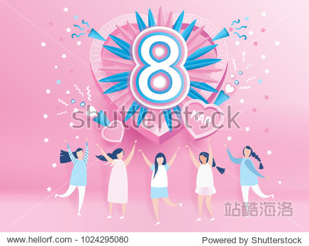 design for international womens day 8 march holiday.