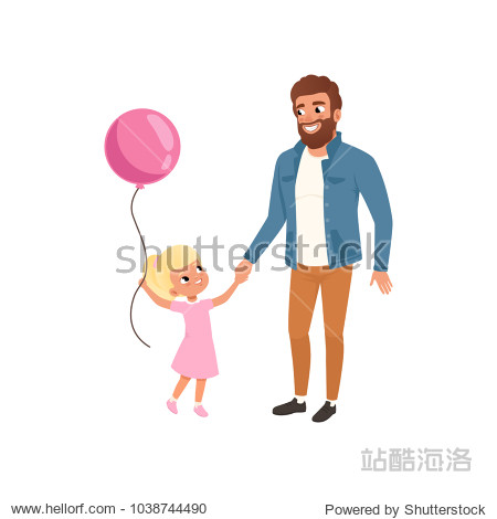 spending time together dad and his child celebrating fathers day