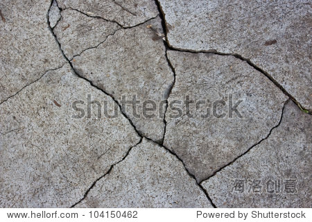 patterned crack concrete.
