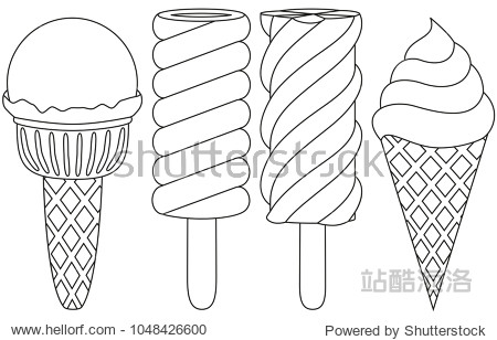 summer fast food illustration for gift card flyer certificate