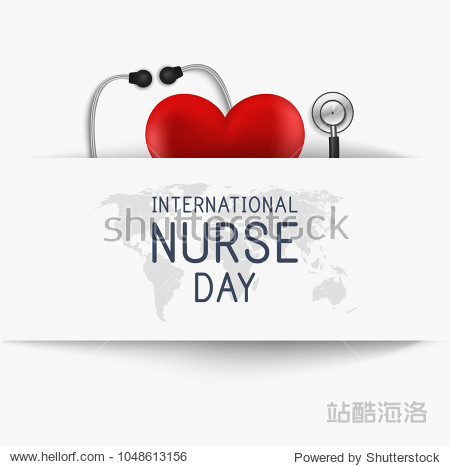 international nurse day. medical background. vector