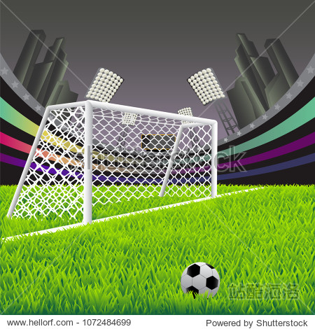soccer goal with net.