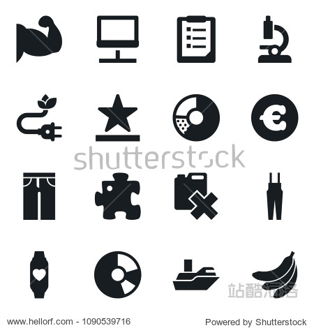 set of simple vector isolated icons jeans vector overalls circle
