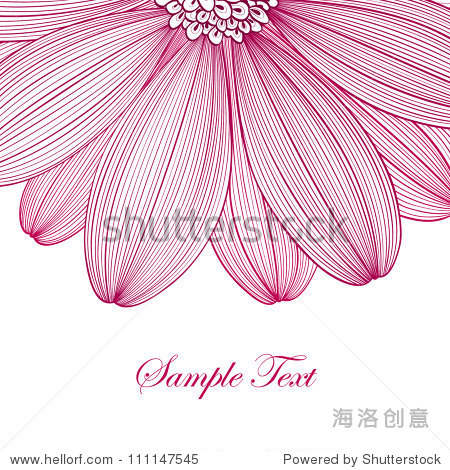 hand drawing abstract floral background.