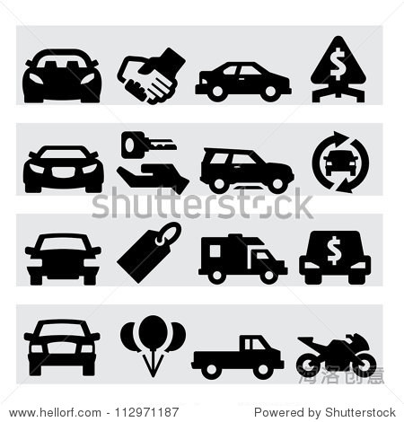 auto business icons