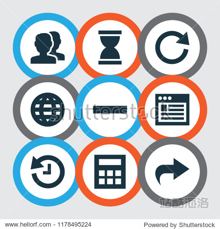 isolated vector illustration interface icons.