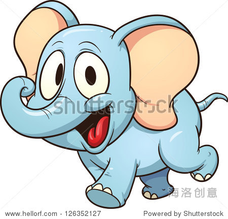 cute cartoon elephant.