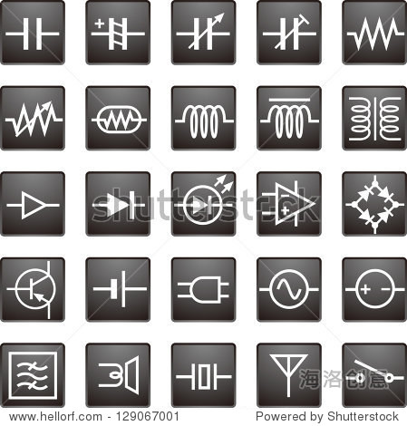 circuit symbol vector icon-站酷海洛正版图片, 视频