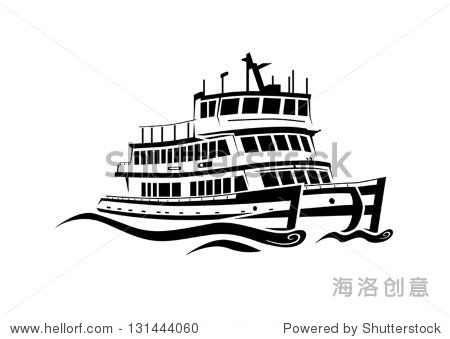 discerning loose style harbor ferry cruising black white