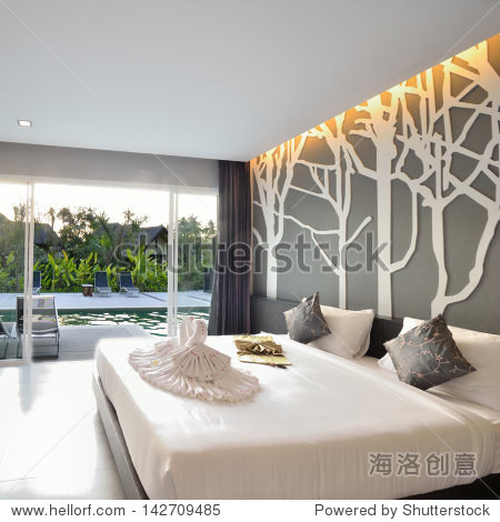 luxury bedroom interior design for modern life style.