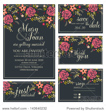 wedding invitation thank you card save the date cards.