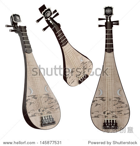 pipa. traditional chinese musical instrument.
