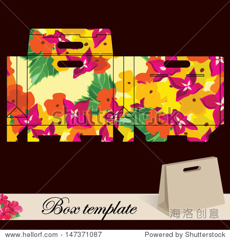 gift box template.print.