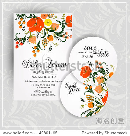 wedding invitation thank you card save the date cards.