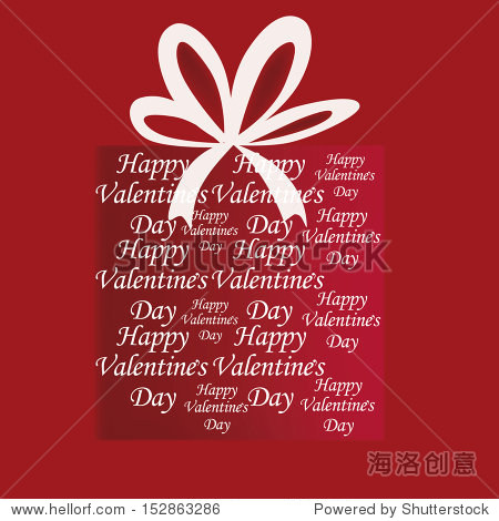 a beautiful red box with words and a white ribbon