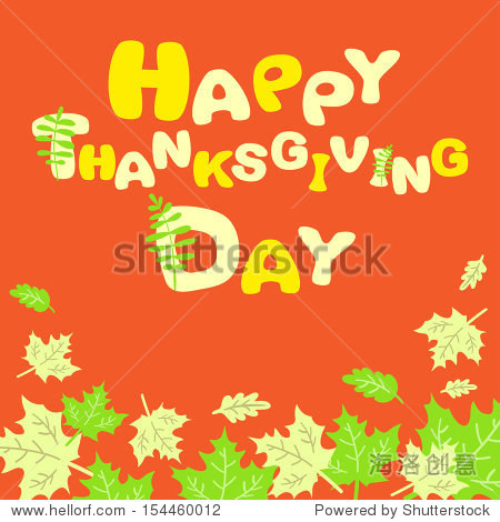 happy thanksgiving abstract card