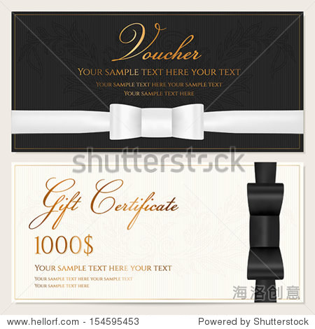 voucher gift certificate coupon invitation or gift card template