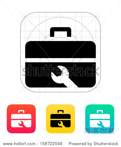 repair toolbox icon. vector illustration.