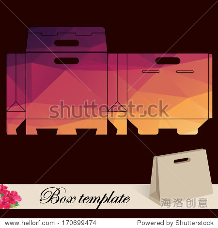 gift box template.print.