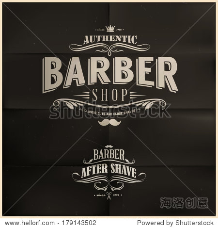 老式理发店徽章 - 建筑物\/地标,符号\/标志 - 站酷海洛创意正版图片,视频,音乐素材交易平台 - Shutterstock中国独家合作伙伴 - 站酷旗下品牌