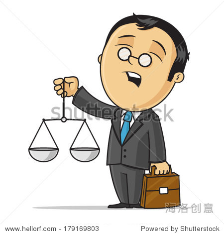 lawyer with scales