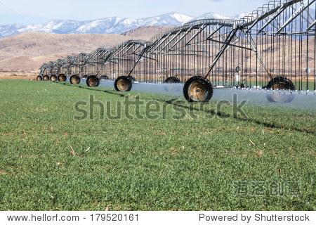 农业景观和主灌溉方法,美国西南部海域冬季作