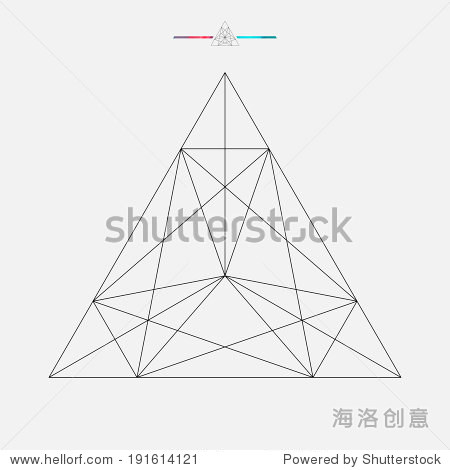 geometric shape vector triangle isolated