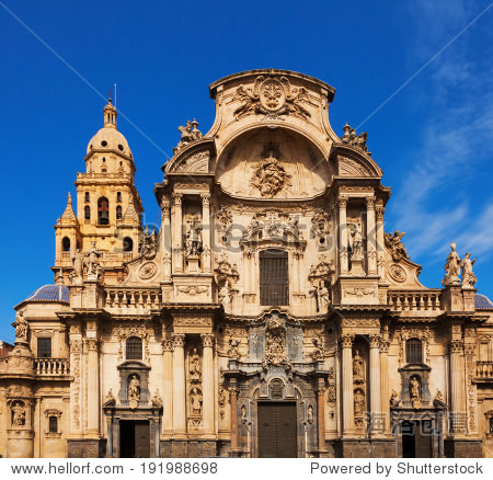 圣玛丽亚大教堂。穆尔西亚,西班牙 - 建筑物\/地