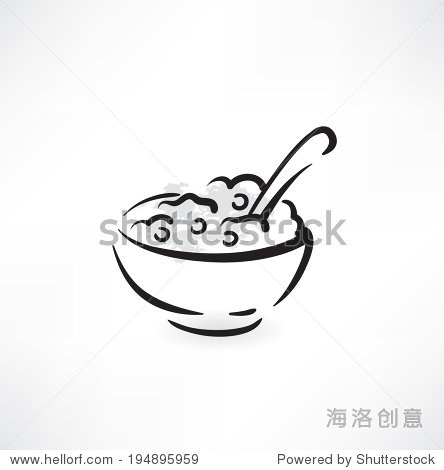 bowl of cereal icon