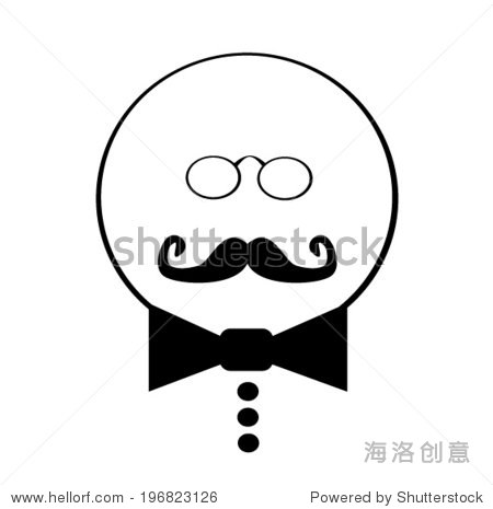 egghead man wearing bow tie and wire frame glasses