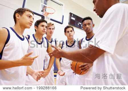 男性高中篮球队有团队和教练 - 教育,人物 - 站酷