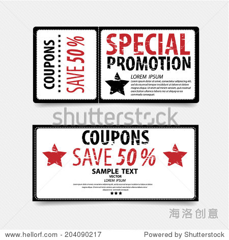 sale coupon voucher tag.template design vector illustration.