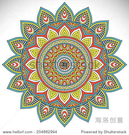 mandala. round ornament pattern. vintage decorative elements.