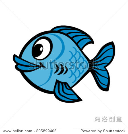 fish cartoon vector icon