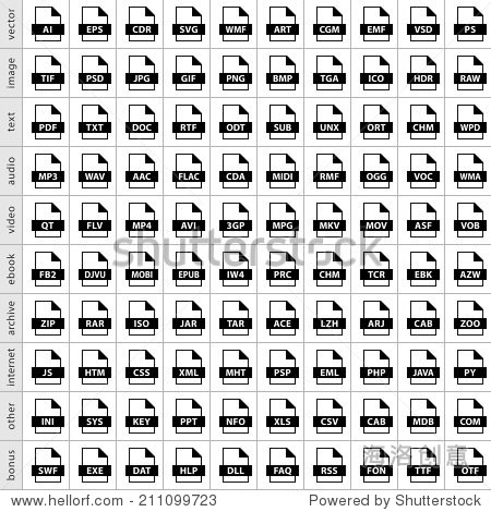set 04 black symbol isolated on white background.