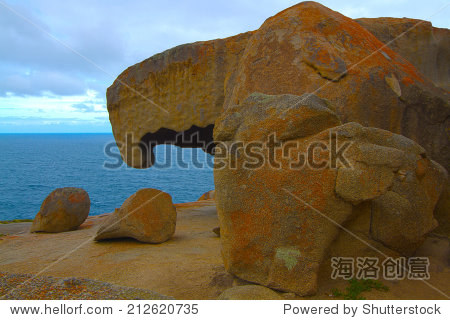 HDR图片:非凡的岩石,袋鼠岛,弗林德斯追逐国家