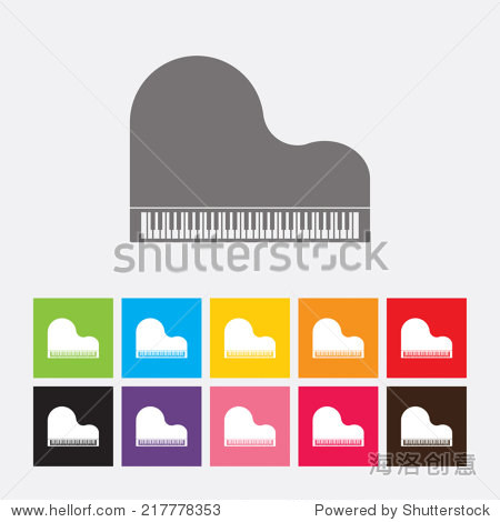 piano icon - vector - 图片素材 - 站酷海洛plus正版