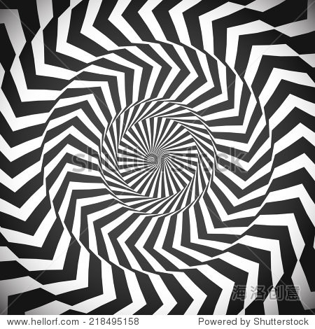 螺旋角的背景。惠而浦、催眠术、射线、旋转、