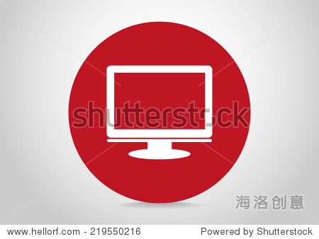 white icon on a red circle - 站酷海洛 - 正版图片