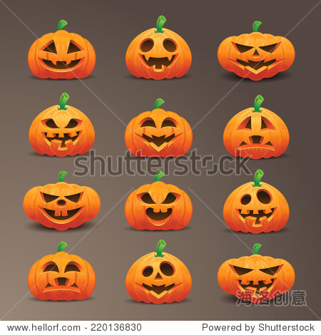 halloween pumpkin vector icon