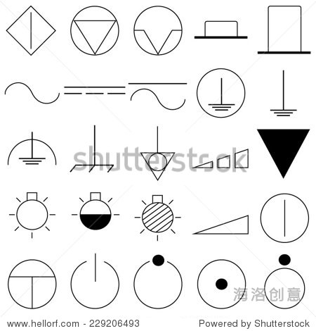 electrical symbols icons - 站酷海洛 - 正版图片