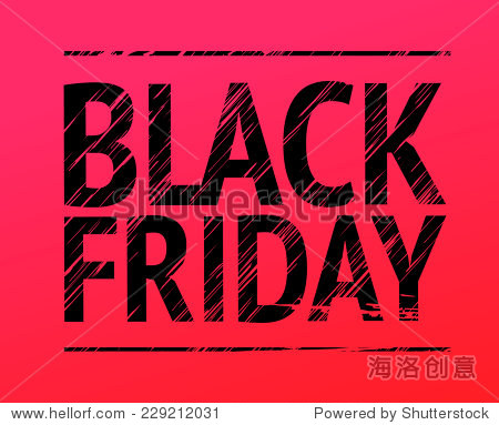 black friday red sign