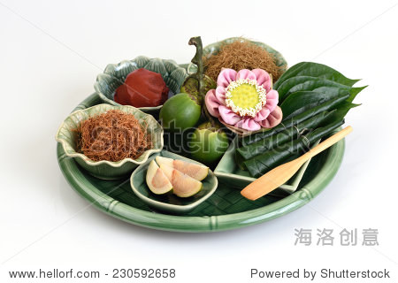 槟榔与红色的氢氧化钙,Piper Betle,烟草、槟榔