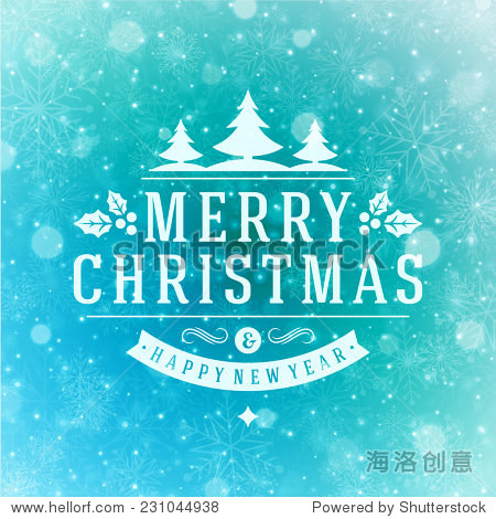 merry christmas holidays wish design and vintage ornament