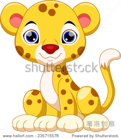 cute cheetah cartoon