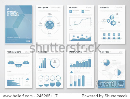 modern styled graphics for data visualization.
