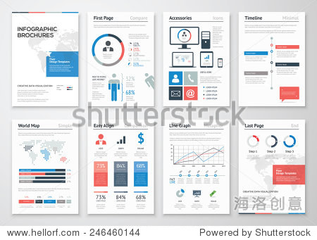 graphic metaphor in a flyer concept use for marketing website