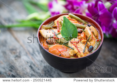 游咖喱鸡,泰国著名的食物-食品及饮料-海洛创意