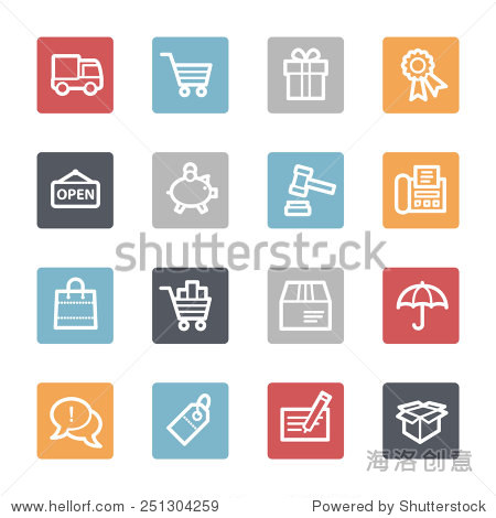 shopping web icons - 图片素材 - 站酷海洛plus正版
