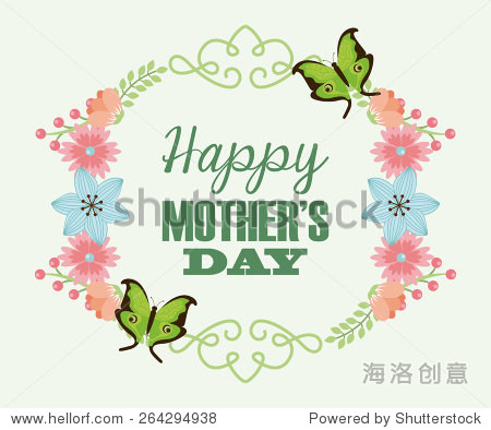 happy mothers day design vector illustration eps10 graphic